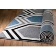 thumbnail image 4 of Rio Collection - Gray Blue Honeycomb Geometric Premium Area Rug by Rug and Decor 4x5 Size, 4 of 4