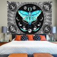 thumbnail image 4 of Moth Wall Tapestry for Bedroom, Moon Phase Tapestry Psychedelic Eyes Tapestry Wall Hanging, Black and White Tapestry(39 x 59inches), 4 of 5