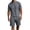 Gray-1, variant on Gytharion 2 Piece Classic Summer Outfits for Men Round Neck Short Sleeve T-shirt with Elastic Waist Shorts Sets Soild Color Casual Sets