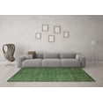 thumbnail image 3 of Ahgly Company Indoor Square Abstract Turquoise Blue Modern Area Rugs, 4' Square, 3 of 4