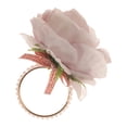 thumbnail image 1 of Rose Flower Napkin Rings Artificial Flower Flax Serviette Buckles, 1 of 1