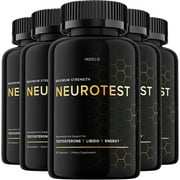 NeuroTest Pills Capsules, NeuroTest Dietary Supplement for Men, NeuroTest Daily for Peak Performance and Wellness, NeuroTest Reviews, Neuro Test Advanced Formula Pills 5 Pack - 300 Capsules