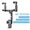Black, variant on Binmer Car 360° Rearview Mirror Mobile Phone Stands Universal Auto GPS Navigation Brack Stand