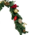thumbnail image 3 of Northlight 6' Red and Gold Ornaments and Pine Cone Artificial Christmas Garland- Unlit, 3 of 3