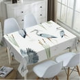 thumbnail image 4 of Tablecloth Grey Heron Table Cloth Rectangle Table 60 x 84 Inch Birds Reeds River Chinese Style Kitchen Decorations for Home Dinner Party, 4 of 6