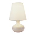 thumbnail image 1 of 12 in. Ceramic Table Lamp - Ivory with Empire Lamp Shade, 1 of 1