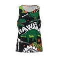 thumbnail image 4 of Easygdp Dinosaur Skeleton Men's Tank Top, Sleeveless Muscle T Shirts, Breathable, Quick-Dry, Loose for Gym, Running, Fitness - 3X-Large, 4 of 9