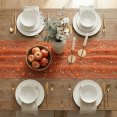 thumbnail image 2 of Sm:)e Orange 3D Floral Gauze Embroidery Table Runner 120 Inches (10 Feet), Seasonal Fall Sheer Decor for Kitchen & Dining Spaces, Ideal for Holidays, Weddings, Birthdays & Home Parties, 2 of 8