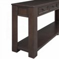 thumbnail image 3 of Classic Living Room Table - 63"L×14"W×30"H with 4 Drawers & Fixed Shelf (Solid Wood), 3 of 19