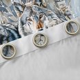 thumbnail image 4 of Homewish Wild Animal Wolves Black Out Curtains,Rustic Birch Tree Curtains Pack of 2 (42x63 Each),White Gray Bedroom Curtains For Adults,Breathable Home Decor, 4 of 6
