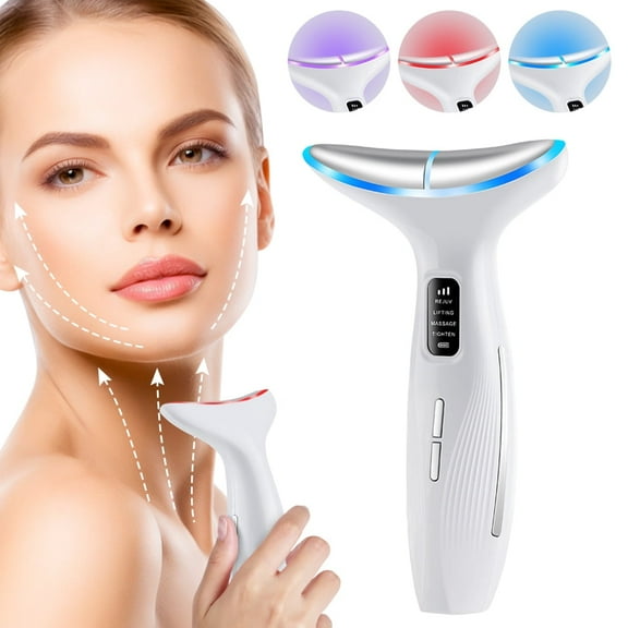 Neck Face Firming Removal Tool, Neck Beauty Device with 3 Massage Modes,Double Chin Reducer Skin Rejuvenation Neck Face Lift Beauty Device for Skin Care