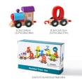 Wood Toys 2024 Children's Building Digital Train Puzzle Assembled Color