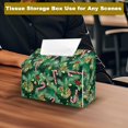 thumbnail image 4 of Bulopur Christmas Santa Tree Tissue Box Cover PU Leather Tissue Holder for Countertop Desk Bedroom Christmas Home Accent Decor, 4 of 7