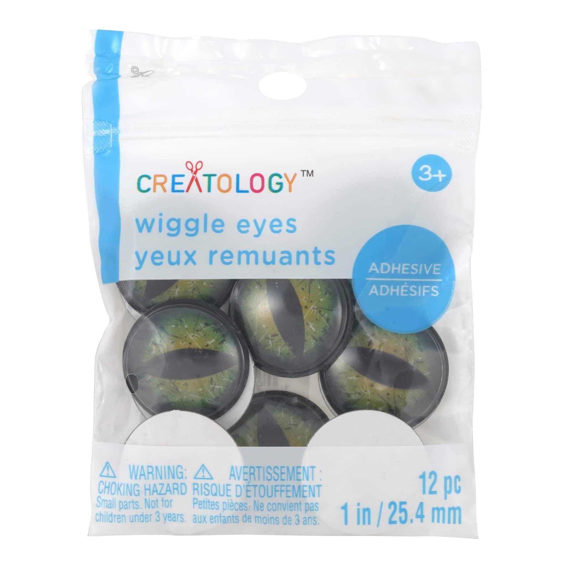 Creatology 25mm Dragon Adhesive Wiggle Eyes, 12 Packs: 12 ct. (144 total)