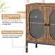 thumbnail image 4 of Gabinete Buffet de Ratán con Puertas y Estantes, Mueble Decorativo para Sala y Entrada, 4 of 8