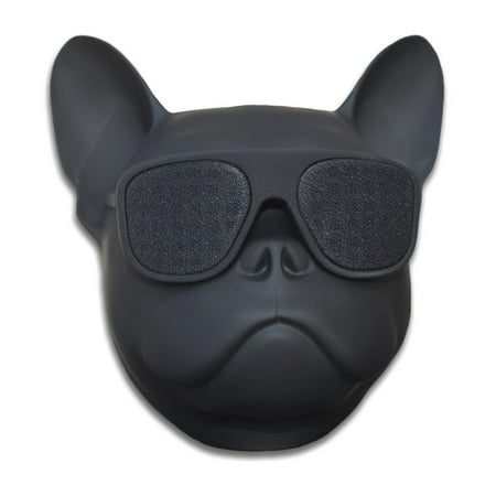 Personalized Gift Speakers - Bulldog Speaker Portable Bluetooth Speakers 8W Output Bass Stereo Personalized Cool Artistic Wireless Speaker for Home Party Cafe Bar Compatible for Desktop PC/Laptop/Mobile Phone (Black)