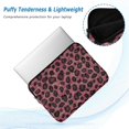 thumbnail image 2 of FORMRS 13-13.3 inch Laptop Sleeve Case Soft Carrying Quilted Computer Bag Cover, Deep Red Leopard Pattern, 2 of 7