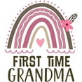 thumbnail image 2 of CafePress - First Time Grandma Rainbow - 10" Printed Porcelain Vase for Home Décor, Living Room Shelf, Entryway, Table Decoration, 2 of 4