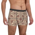 thumbnail image 4 of Salouo Fashion Tatreez1 Print Men's Boxer Briefs,Breathable Underwear Elastic Waistband Briefs for Men -Medium, 4 of 8