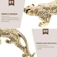 thumbnail image 2 of COSMOBETTY Adorno De Leopardo De Latón Con Acabado Ideal Para Decorar Hogar O Auto, 2 of 5