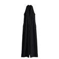 thumbnail image 6 of Ahabrexf Summer Casual Jumpsuits for Women, Shoulder-Baring Deep V Neck Wide Leg, Linen Mixed Sleeveless Casual Jumpsuit with Pockets for Vacation, 6 of 9