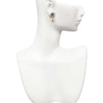 thumbnail image 2 of Delight Jewelry Gold-tone Disc 1/2'' Initial - i - Two-tone Daisy Flower Post Earrings, 2 of 4