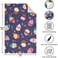 thumbnail image 3 of GZHJMY Cute Little Cupcakes Kitchen Towel, Dish Towels Quick Drying Tea Towels Absorbent Hand Towels for Kitchen Sink Dinner Table 28 x 18 Inches, Set of 4, 3 of 7