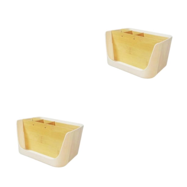 Yuarrent Plástico Durable Desmontable Partición Amplia aplicación Caja de almacenamiento de plástico Organizadores Almacenamiento Cesta de Type4 NO4