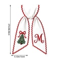 thumbnail image 6 of Personalized Christmas Wreath Sash with Monogram and Embroidery Christmas Tree for Front Door, M, 6 of 6