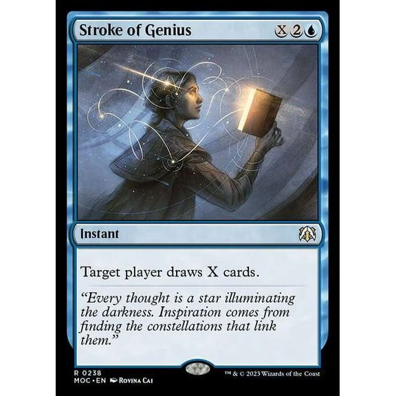 MtG March of the Machine Commander Rare Stroke of Genius #238