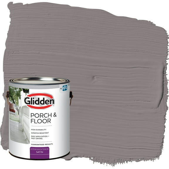 Glidden Porch & Floor 1 gal. Pewter Mug Satin Interior/Exterior Paint with Primer
