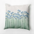 thumbnail image 2 of Simply Daisy Field of Pansies Outdoor Pillow, Blue/Purple/Green/White, 14 in x 20 in, 2 of 5