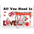 thumbnail image 2 of Letreros de metal retro "Todo lo que necesitas es amor", San Valentín, Gnomo, XOXO, placa de metal de 8 x 12 pulgadas, 2 of 5