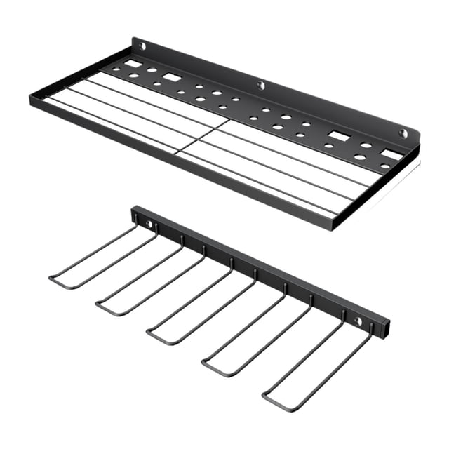 Organizador de herramientas para garaje Strade Fareast Limited Estante de almacenamiento versátil de montaje en pared 2 capas acero al carbono