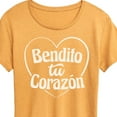 thumbnail image 3 of Instant Message - Bendito Tu Corazon - Women's Short Sleeve Graphic T-Shirt, 3 of 7