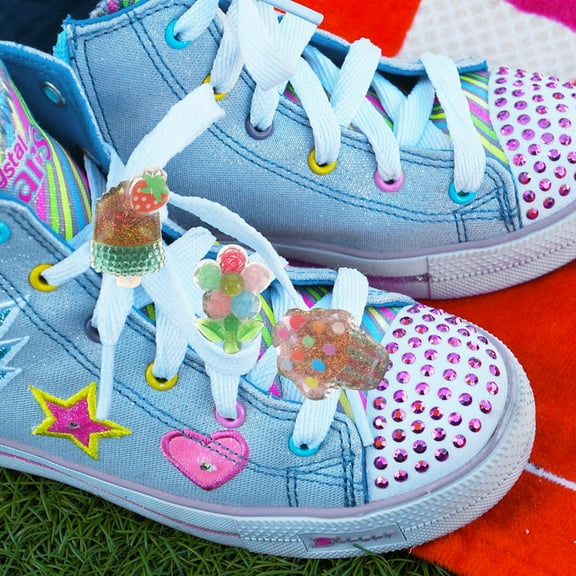 Raindrops  4 Pcs Laces for Sneakers Charms Buckle Shoe Shoes Ties Child