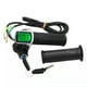 thumbnail image 1 of Mango de bicicleta eléctrica Acelerador de empuñadura giratoria para bicicleta eléctrica de 24V/36V/48V con pantalla LCD de batería empuñadura de acelerador de bicicleta eléctrica con indicador de pot, 1 of 6