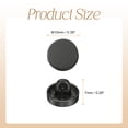 thumbnail image 2 of Uxcell 5pcs Metal Round Buttons 10mm Alloy Flat Sewing Buttons, Gunmetal, 2 of 6
