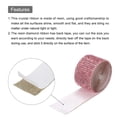 thumbnail image 4 of Unique Bargains 2 Roll 1 Yard 13.5/27mm Self Adhesive Crystal Rhinestone Ribbon for Crafts Project, Light Pink, 4 of 5
