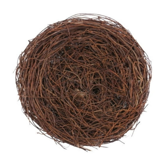 Brown Artificial Bird Nest Easter Decoration Simulation Fossa Dead Branches Layout Props Plastic Brown 12Cm 4.7 Inches