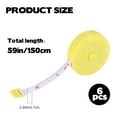 thumbnail image 3 of 6-Pack Yellow Dual-Scale Tape Measures — Compact and Portable Hunting Gear, Ideal for Marking Game, Measuring Fish, Trophies, and Various Dimensions., 3 of 7