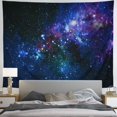 thumbnail image 4 of Tapiz de cielo estrellado Tapiz de galaxia Tapiz del espacio exterior Tapiz de luna y estrella en la noche estrellada Tapiz psicodélico del universo para colgar en la pared para sala de esta, 4 of 5