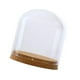 thumbnail image 4 of Campana de cristal Campana de cristal Tapa de cristal Cúpula de cristal decorativa con placa de madera S, 4 of 9