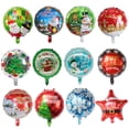 thumbnail image 2 of 50 globos de aluminio navideños de 18 pulgadas con texto "Feliz Año Nuevo", decoración navideña de Papá Noel, globos de helio en español "Feliz Navidad" para niños, 2 of 5