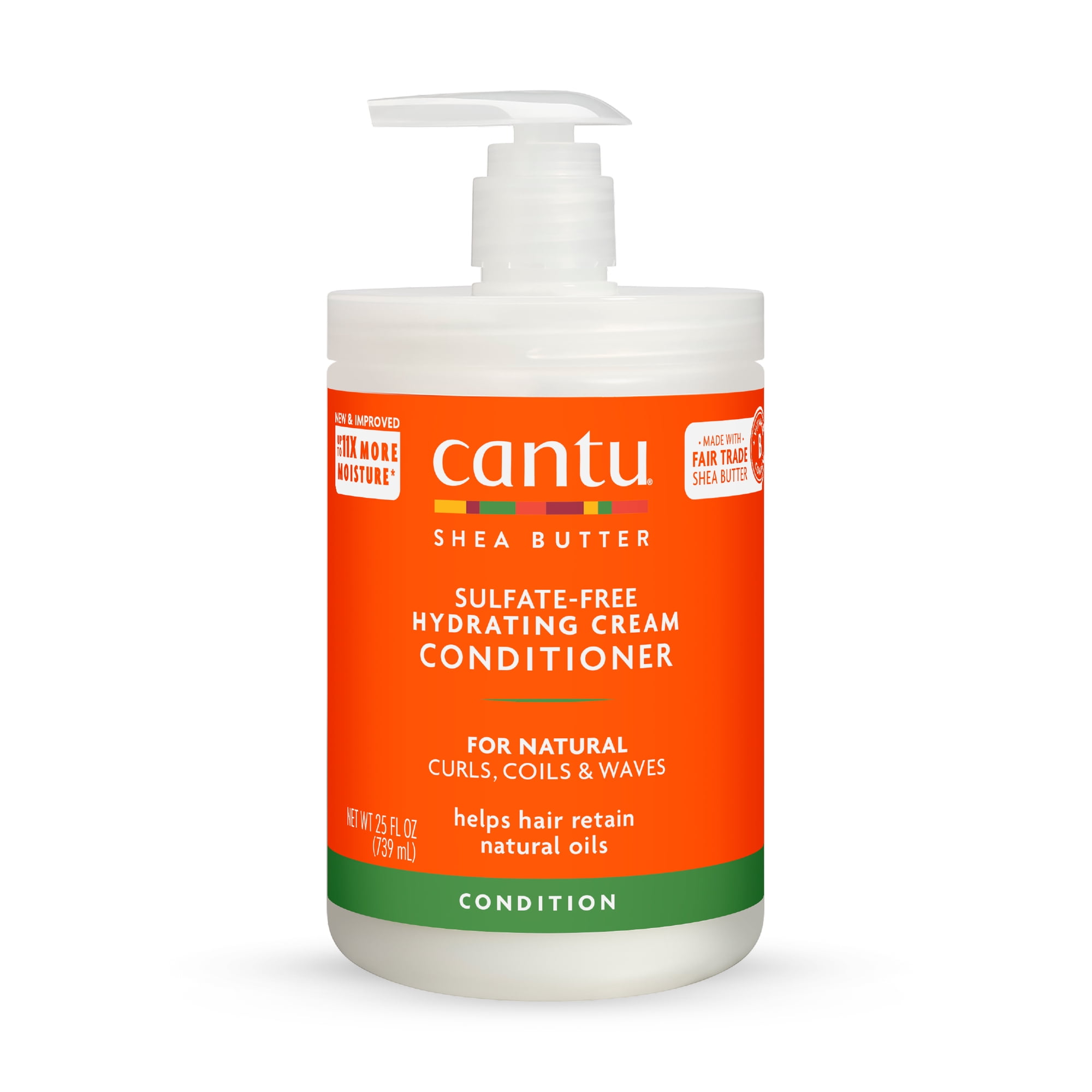 Cantu Sulfate-Free Hydrating Cream Conditioner with Shea Butter, 25 fl oz