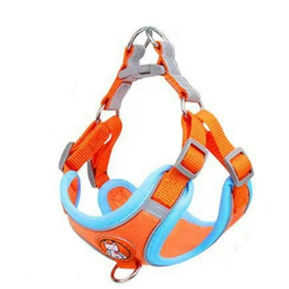 GASTROPOD Dog Harness,Boneless Suture Technique 1 to 3 lbs Small Dog Harness,Precision Button Dog Harness for Small Dogs,Orange