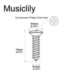 thumbnail image 2 of Musiclily Ultra 3x12mm Stainless Steel Pickguard Countersunk Mounting Screws for USA Fender Style Electric Guitar or Bass, Black (Set of 50), 2 of 5