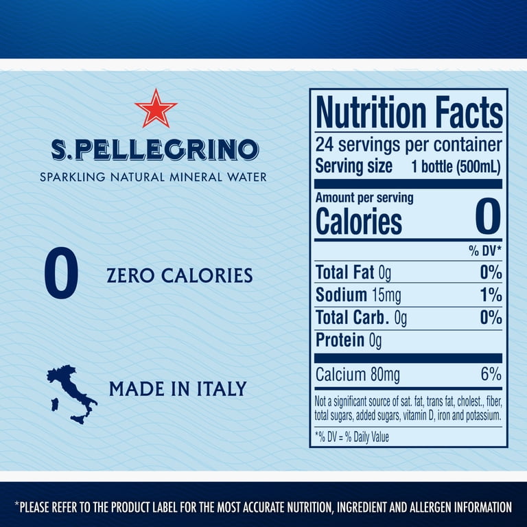 S. Pellegrino Sparkling Natural Mineral Water, 16.9 fl oz, 24 Pack photo 7