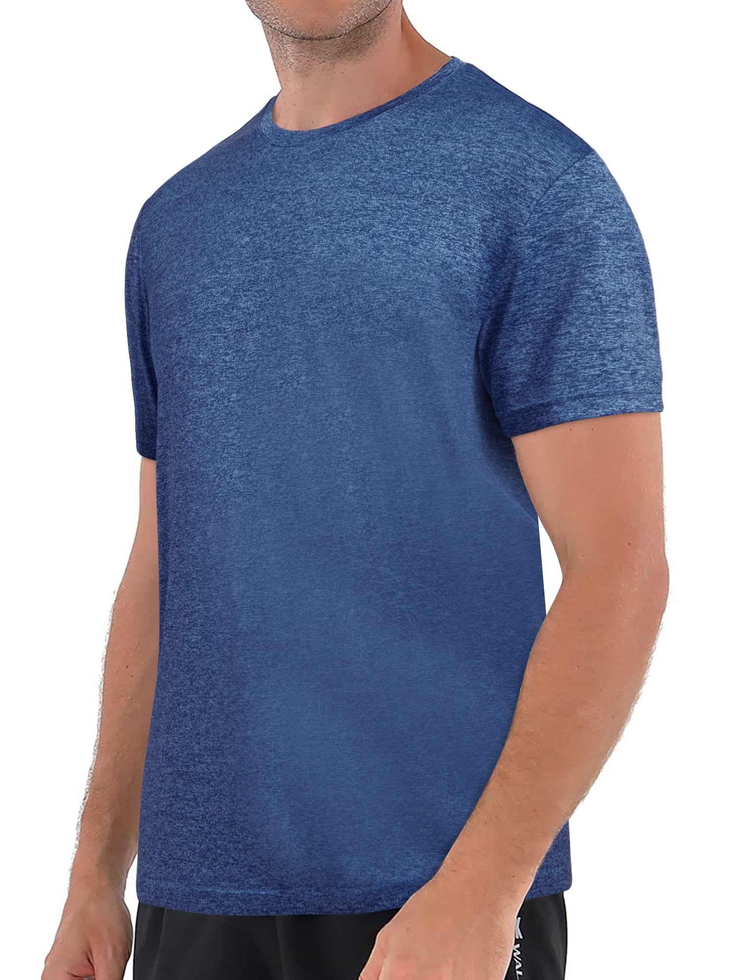 LELINTA Mens Casual Stripe Shirts Men's Short Sleeve Crew T Shirt, up