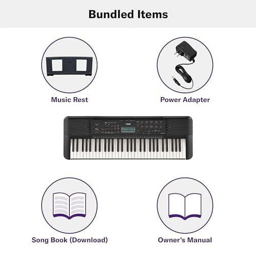 Yamaha PSR-E283 Portable Keyboard 51 Key, Black
